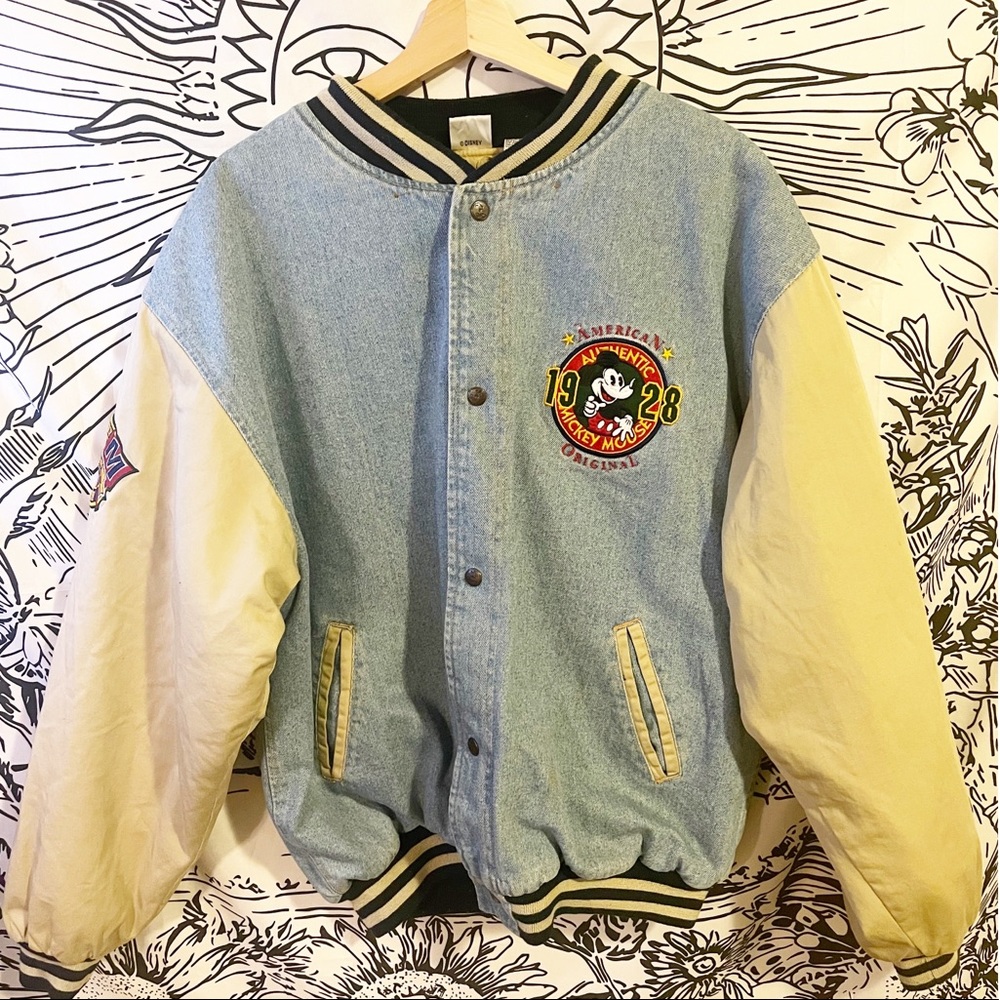 Vintage Mickey Mouse 1928 Disney Lined Jean Jacket from the 90’s